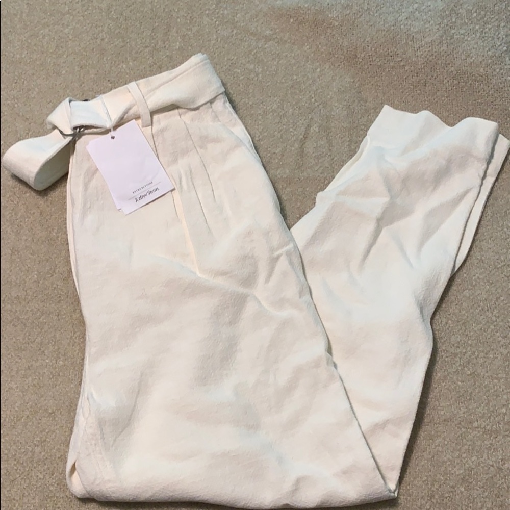 NWT other stories paper bag waist trousers